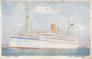 MV Dorsetshire Old Dorset Ship Bibby Line Postcard