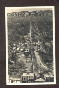 RPPC LOOKOUT MOUNTAIN TENNESSEE INCLINE RAILROAD TRACKS REAL PHOTO POSTCARD