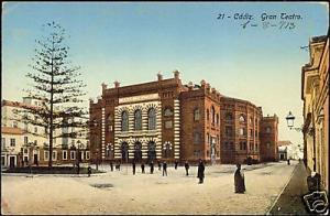 spain, CADIZ, Gran Teatro, Theatre (1913)