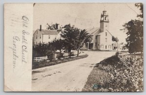 Georgetown MA RPPC Old South Church Meeting House Real Photo Postcard C43