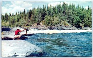 Postcard - The Canadian outdoors - Greetings From Thessalon, Canada