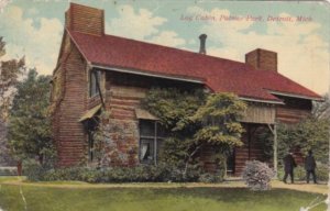 Michigan Detroit Log Cabin Palmer Park 1913