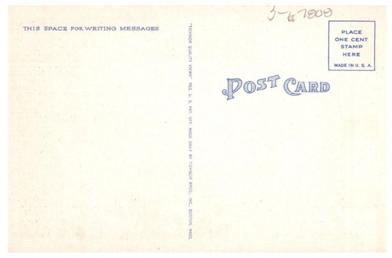 Emily Post Doorway Edgartown Massachusetts Postcard