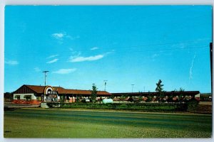 Edgemont South Dakota SD Postcard Rainbow Motel Exterior Building c1960 Vintage