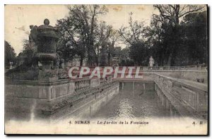 Postcard Old Nimes The Fountain Gardens