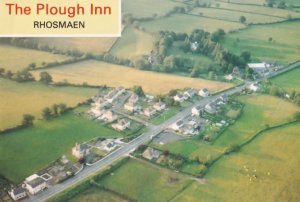 The Plough Inn Map Aerial Llandeilo Carmarthenshire Wales Postcard