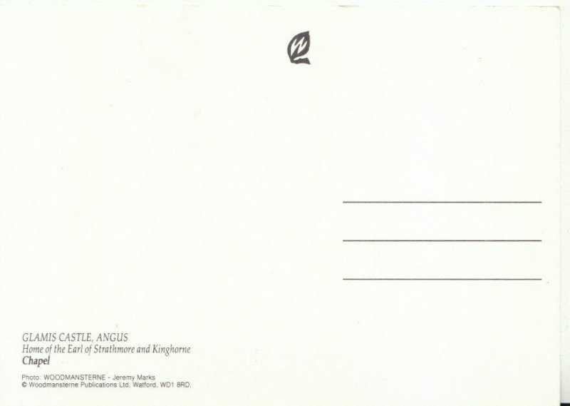 Scotland Postcard - Glamis Castle - Angus - Chapel - Ref 20634A