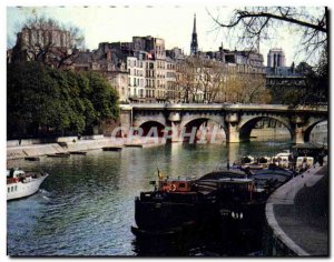 Modern Postcard Paris St. La Cite boat Peniche