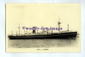 pf0278 - P&O Cargo Ship - Sunda , built 1952 renamed Pando Strait - postcard