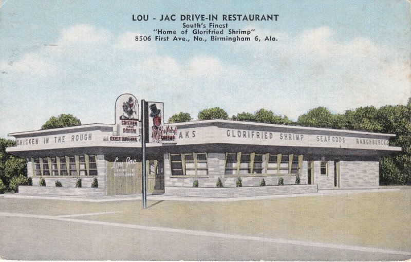 Alabama Birmingham Lou-Jac Drive-In Restaurant sk4380