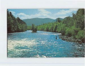 Postcard - East Branch Of The Penobscot River from Matagamon Campground - Maine