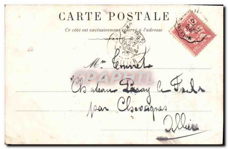 Old Postcard Neris les Bains St. Joseph Chapel