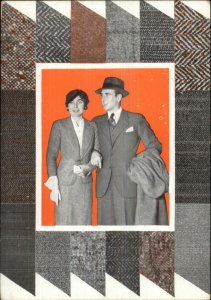 Fashion Clothes Men's Women's Suit Fabrics Dutch Adv Postcard xst