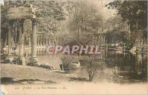 Postcard Old Paris Parc Monceau