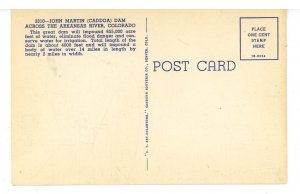 CO - John Martin (Caddoa) Dam, Arkansas River ca 1941