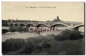 Nevers Old Postcard Bridge railway