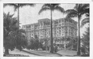 Sao Paulo Brazil 1930s Postcard Esplanada Hotel