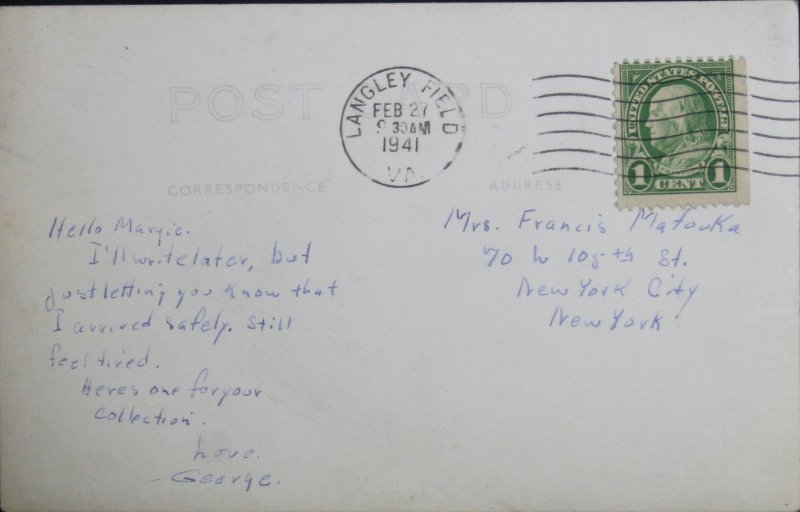 Curtiss P-40, Langley Field