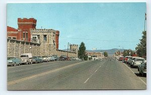 DEER LODGE, MT Montana ~ Street Scene STATE PENITENTIARY 1967 Postcard