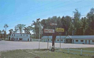 Lor-Lee Motel Texaco Gas Station Barrie Ontario Canada postcard