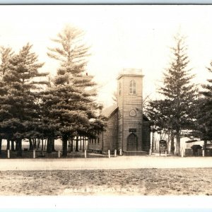 c1920s Nashua, IA RPPC Little Brown Church in the Vale Real Photo Antique A25