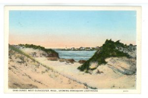 MA - West Gloucester. Annisquam Lighthouse, Sand Dunes 