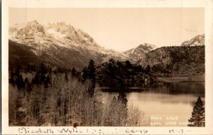 RPPC Elizabeth Wylie McKee's Camp, Gull Lake, Gull Lake Lodge CA Postcard R46