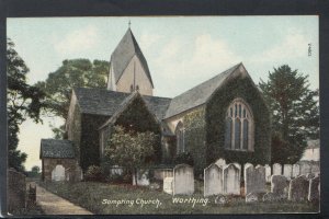 Sussex Postcard - Sompting Church, Worthing     T9999