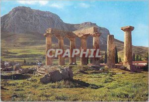 Postcard Modern Ancient Corinth The Archaic Temple of Apollo Verrs 550 BC