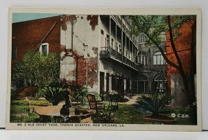 Louisiana Old Courtyard, French Quarter New Orleans Postcard H5