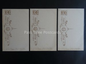 MOTHER MACHREE - WW1 Bamforth Song Cards set of 3 No.4990