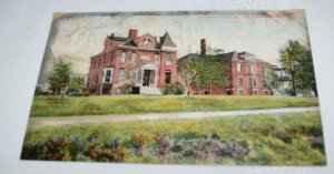 Brokaw Hospital Bloomington Illinois Postcard Read & Write Printed in Germany