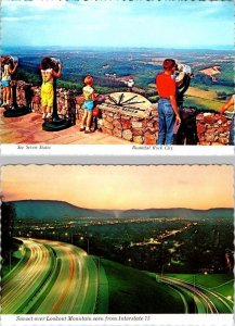 2~4X6 Postcards Chattanooga TN Tennessee LOOKOUT MOUNTAIN~MISSIONARY RIDGE VIEWS