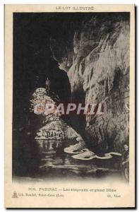 Postcard Old Lake Caves Padirac suspended and great Dome