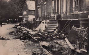 The Louth Disaster Lincolnshire Floods Antique RPC Postcard