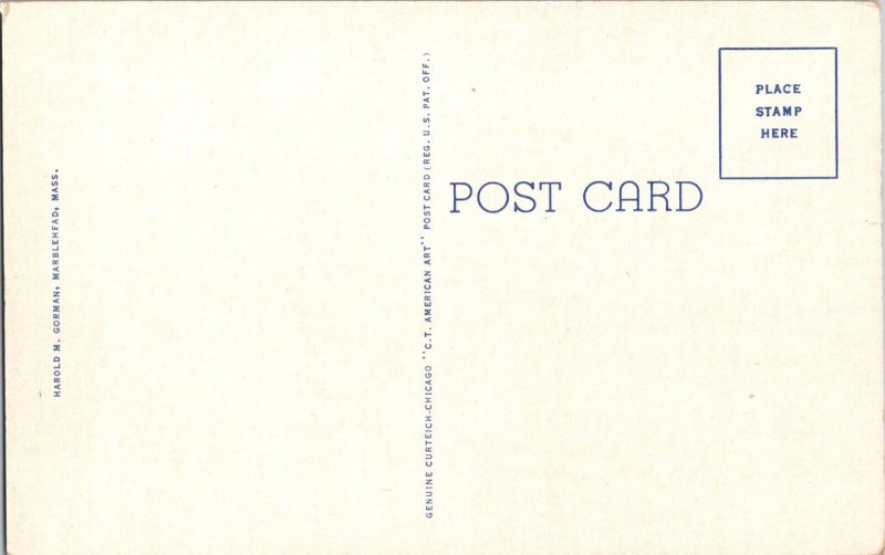 Vintage Postcard Marblehead Harbor, Marblehead, MA KA4