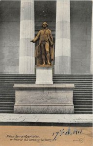 br105708 statue george washington in front of the treasury building