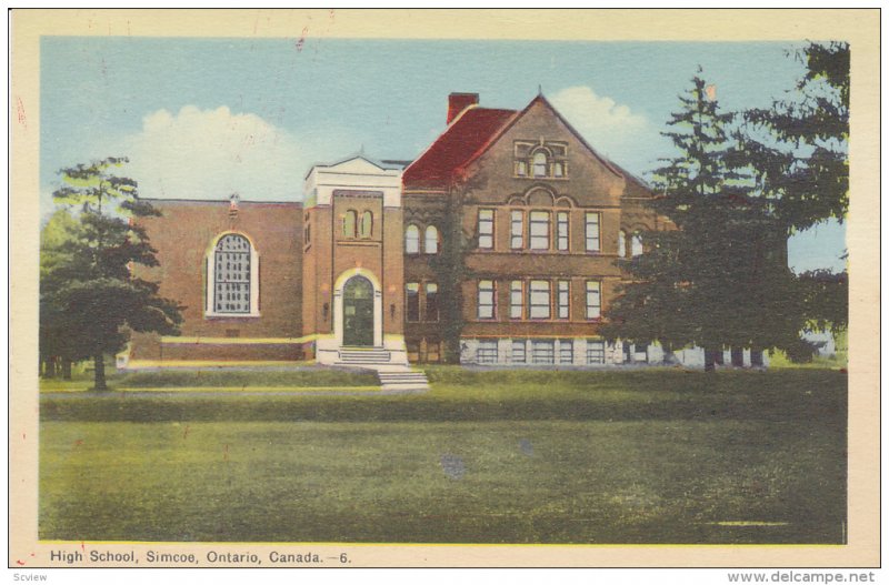 High School, Simcoe, Ontario, Canada, 20-30s