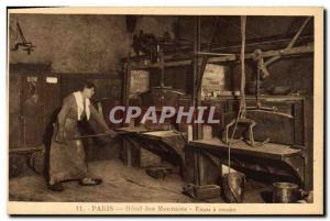 Old Postcard Paris Hotel Four of Coins has annealing