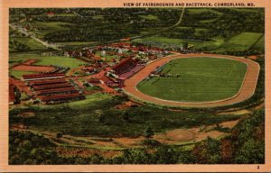 Maryland Cumberland View Of Fairgrounds and Race Track