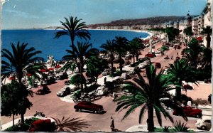 Nice Italy Promenade Des Anglais Scenic Coastline DB Cancel WOB Postcard 