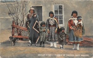 J2/ Native American Indian Postcard c1910 Cochiti New Mexico Family Home52