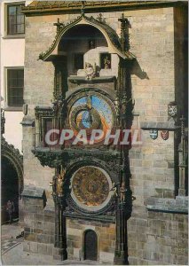 Postcard Modern Prague Astronomical Clock REALIZED in 1410 by the Master Watc...