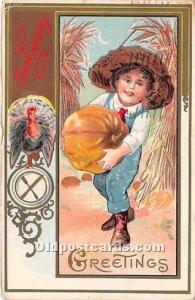  Thanksgiving Greetings Postcard 