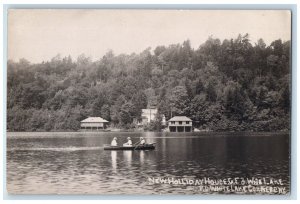 c1910's Holiday House White Lake Corners New York NY RPPC Photo Antique Postcard