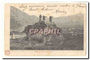 Foix Old Postcard View from the & # 39Espinet