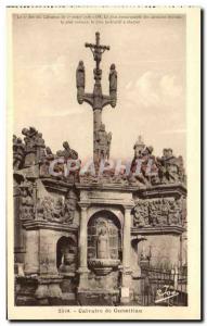 Old Postcard Calvary Guimiliau The six order of Calvary Most notable