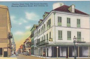 Louisiana New Orleans Chartres Street Old French Quarter Showing Napoleon Hou...