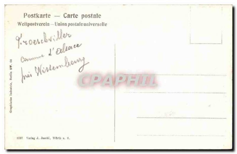 Friedenskirsche Froeschweiler Post Card Old