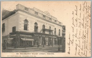 PHILADELPHIA PA WALNUT STREET THEATRE ANTIQUE POSTCARD